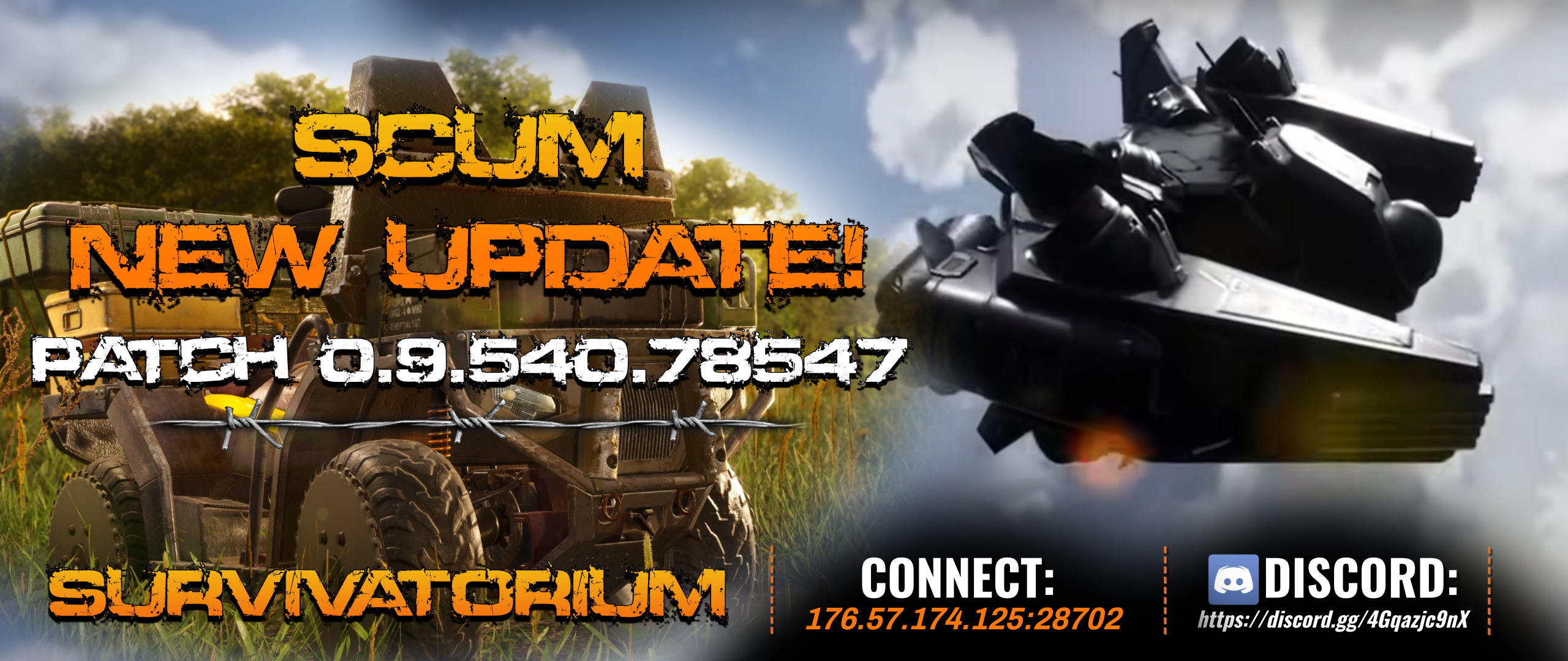 SCUM new update - Patch 0.9.540.78547